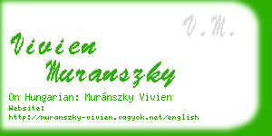 vivien muranszky business card